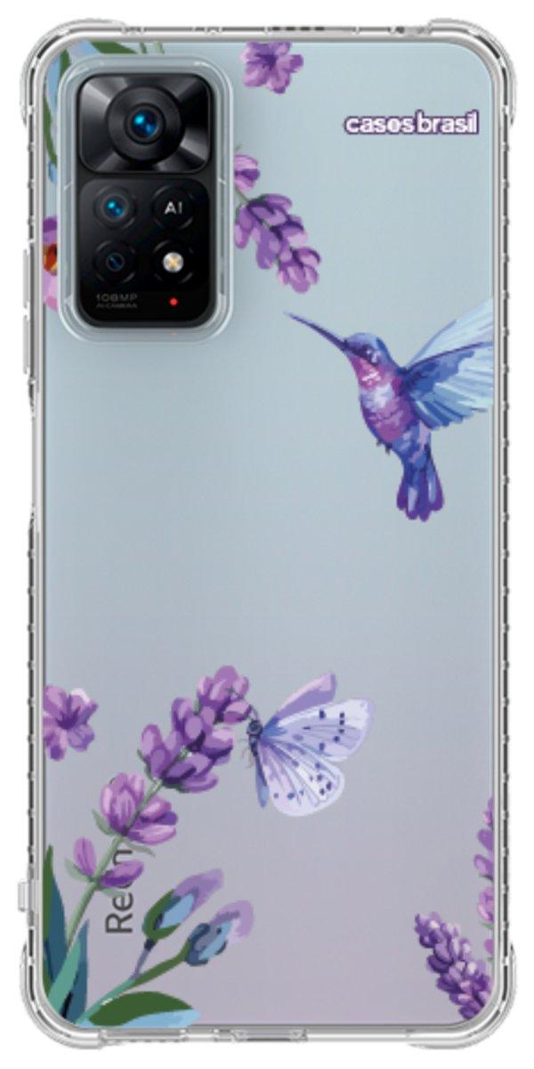 Capinha para Celular Lavanda e Beija-flor