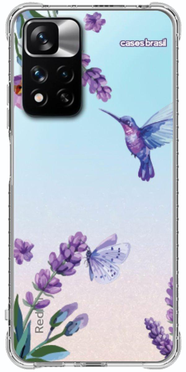 Capinha para Celular Lavanda e Beija-flor