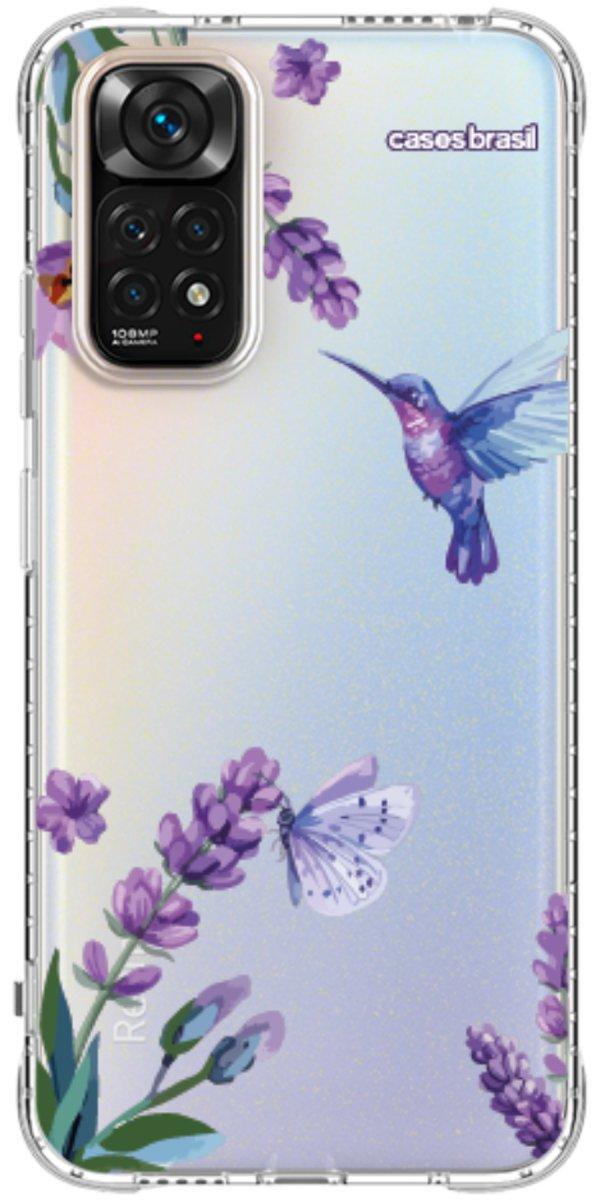 Capinha para Celular Lavanda e Beija-flor