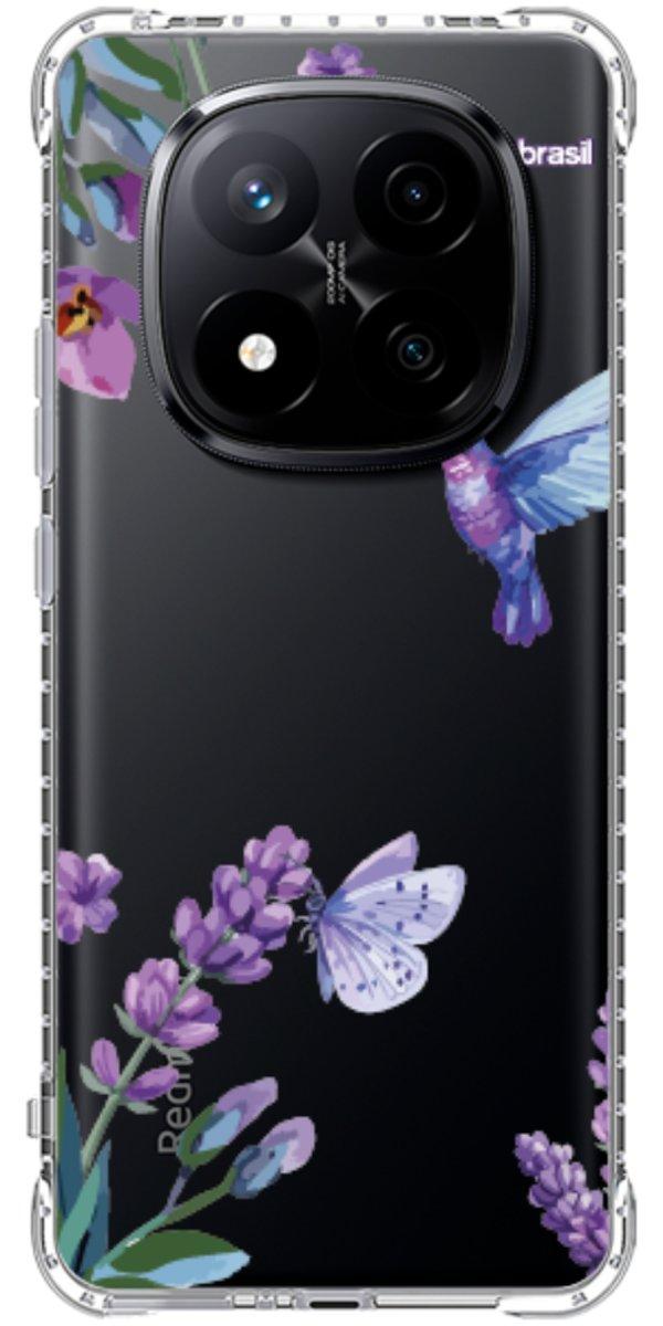 Capinha para Celular Lavanda e Beija-flor