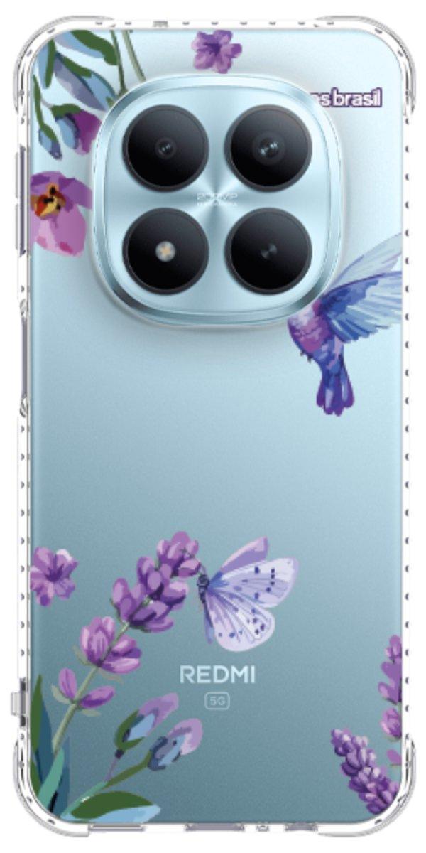 Capinha para Celular Lavanda e Beija-flor