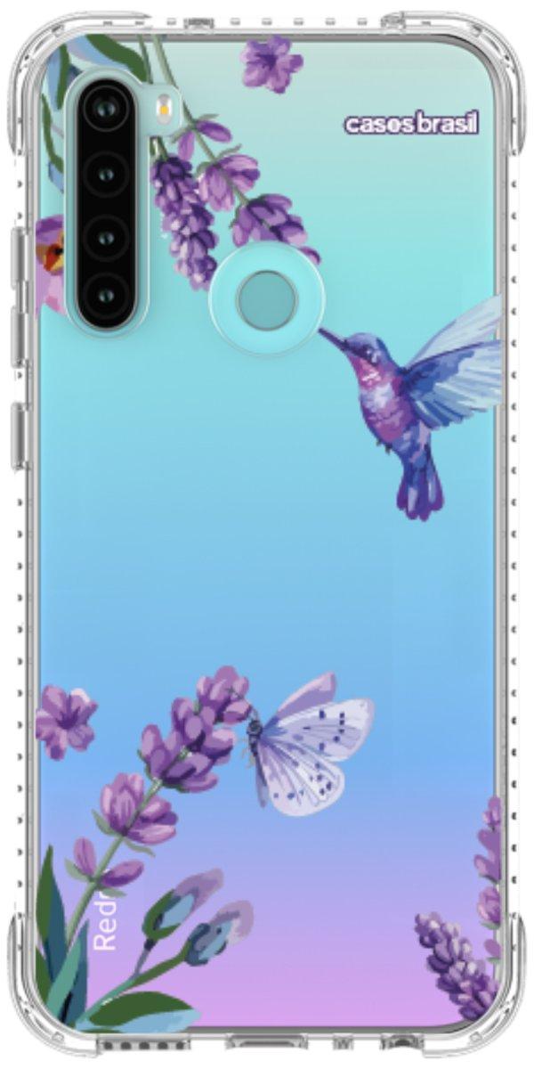 Capinha para Celular Lavanda e Beija-flor