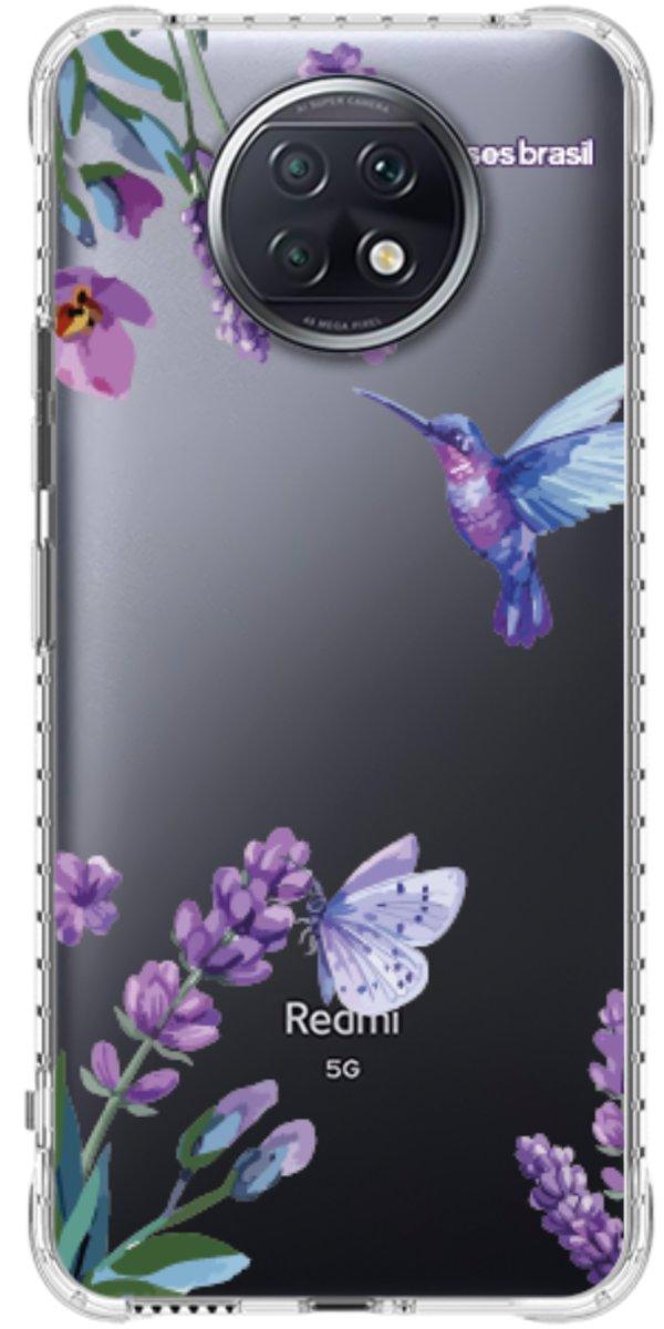 Capinha para Celular Lavanda e Beija-flor