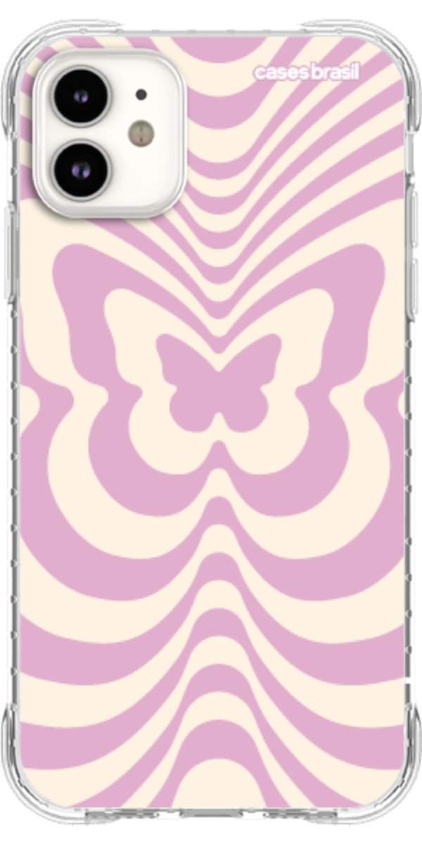 Capinha para Celular Borboleta Retrô Lilás