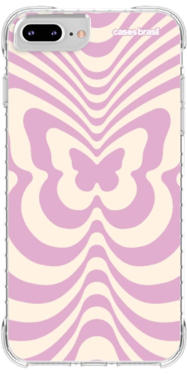 Capinha para Celular Borboleta Retrô Lilás