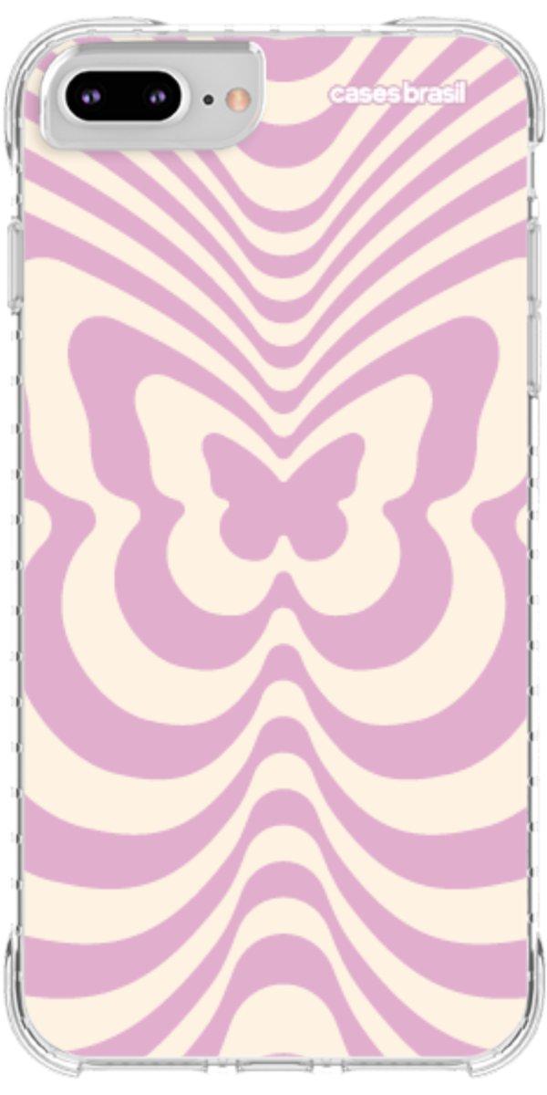 Capinha para Celular Borboleta Retrô Lilás