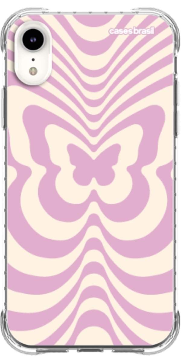 Capinha para Celular Borboleta Retrô Lilás