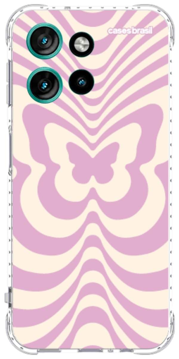 Capinha para Celular Borboleta Retrô Lilás