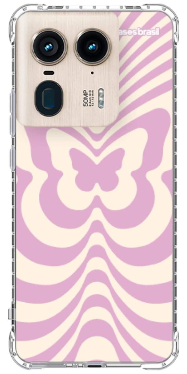 Capinha para Celular Borboleta Retrô Lilás