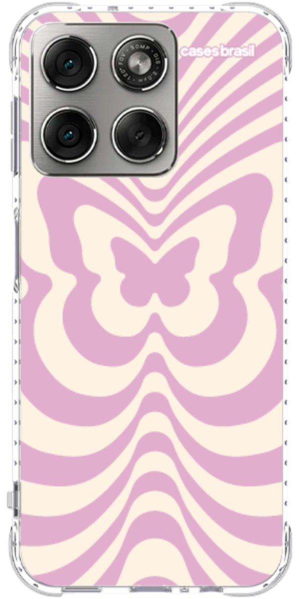 Capinha para Celular Borboleta Retrô Lilás