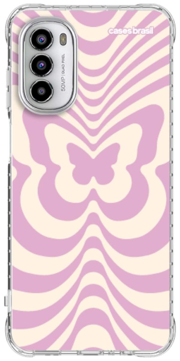 Capinha para Celular Borboleta Retrô Lilás