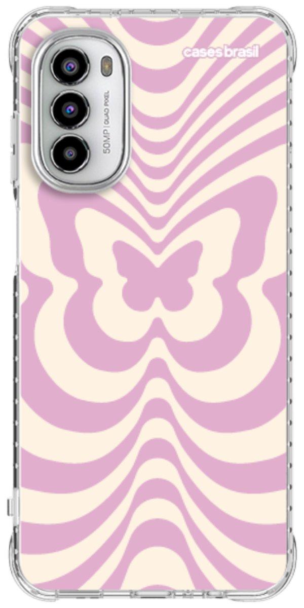 Capinha para Celular Borboleta Retrô Lilás