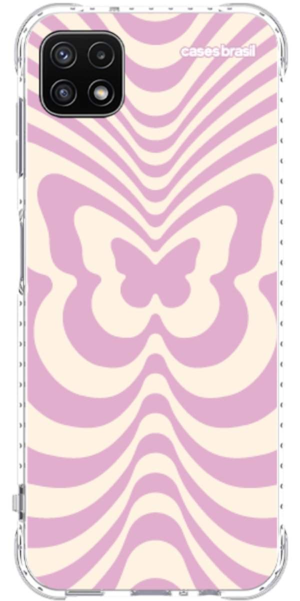 Capinha para Celular Borboleta Retrô Lilás
