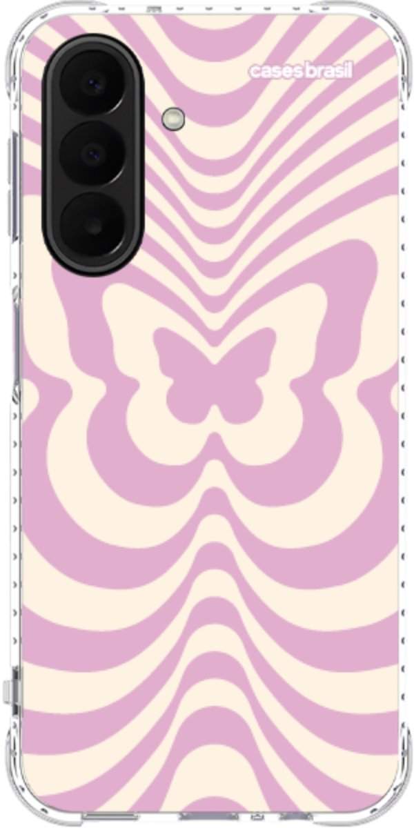Capinha para Celular Borboleta Retrô Lilás