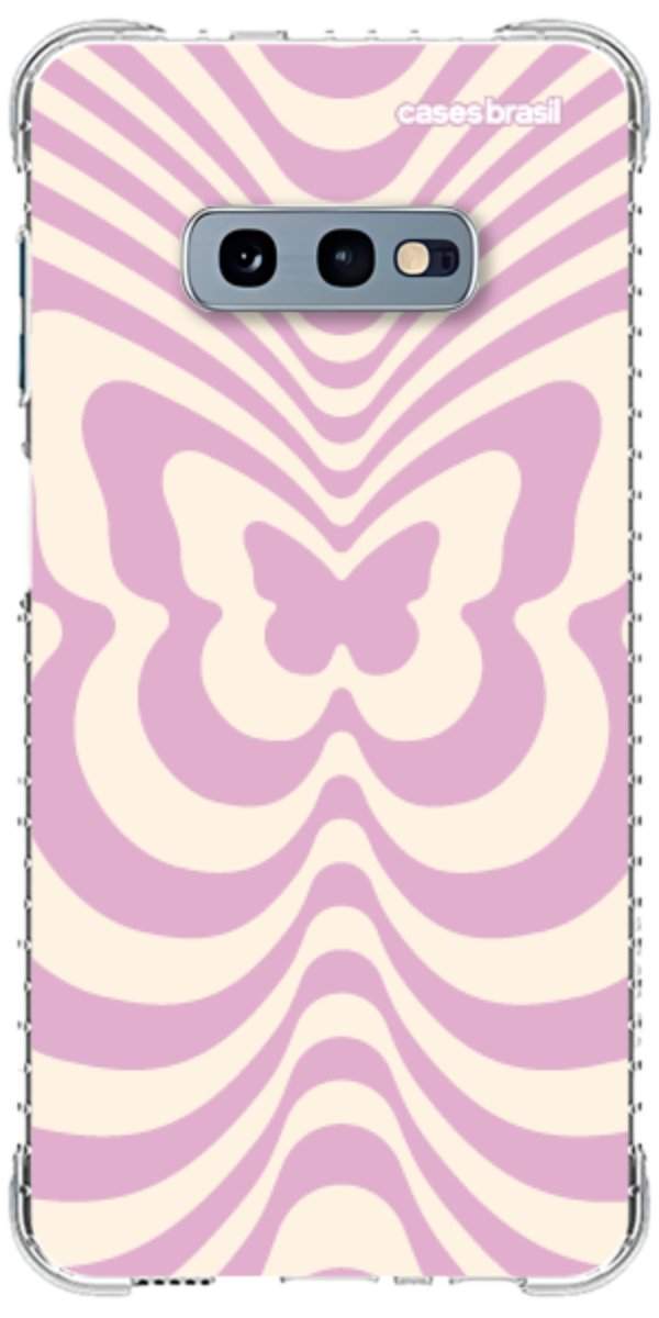Capinha para Celular Borboleta Retrô Lilás