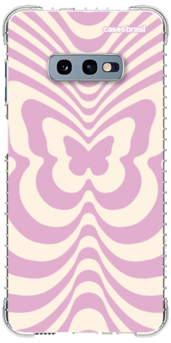 Capinha para Celular Borboleta Retrô Lilás
