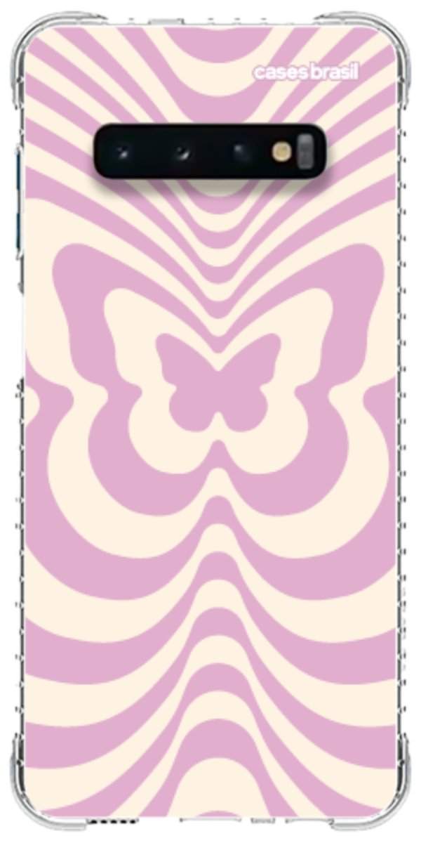Capinha para Celular Borboleta Retrô Lilás