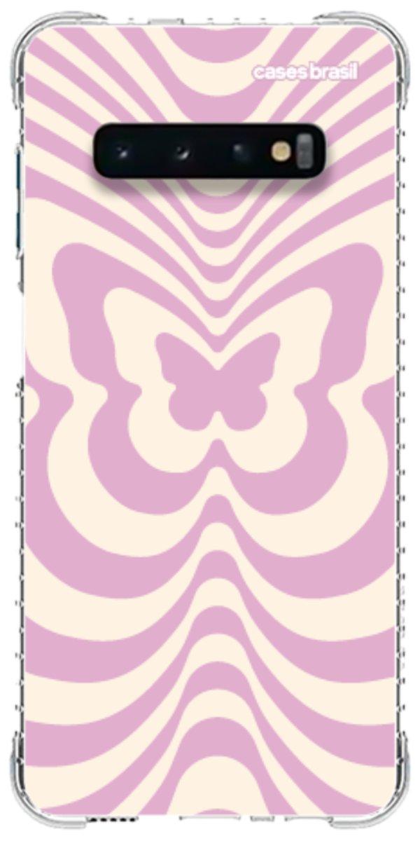 Capinha para Celular Borboleta Retrô Lilás