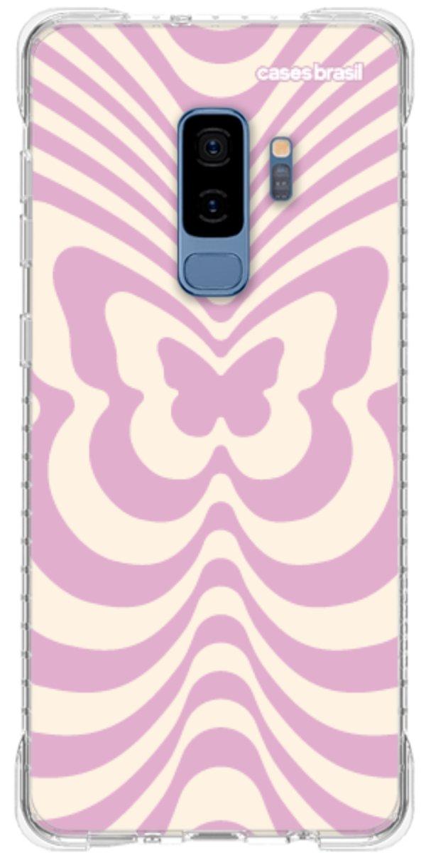 Capinha para Celular Borboleta Retrô Lilás