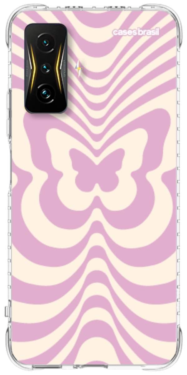Capinha para Celular Borboleta Retrô Lilás