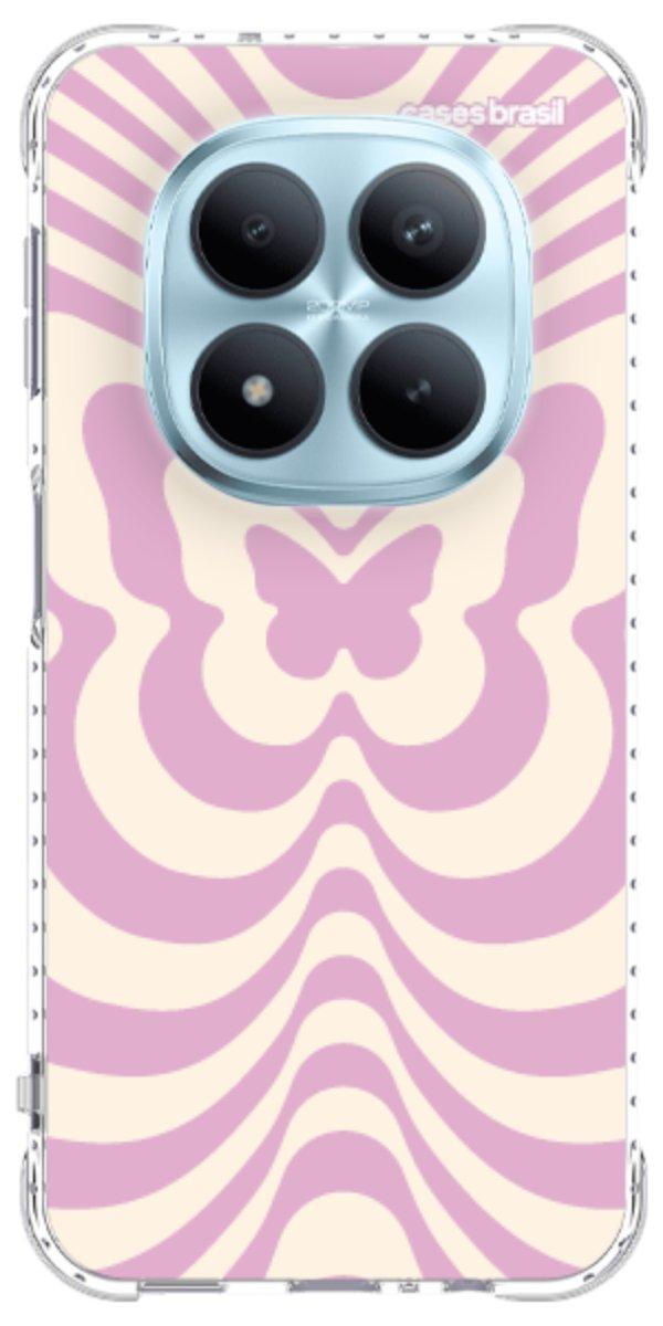 Capinha para Celular Borboleta Retrô Lilás