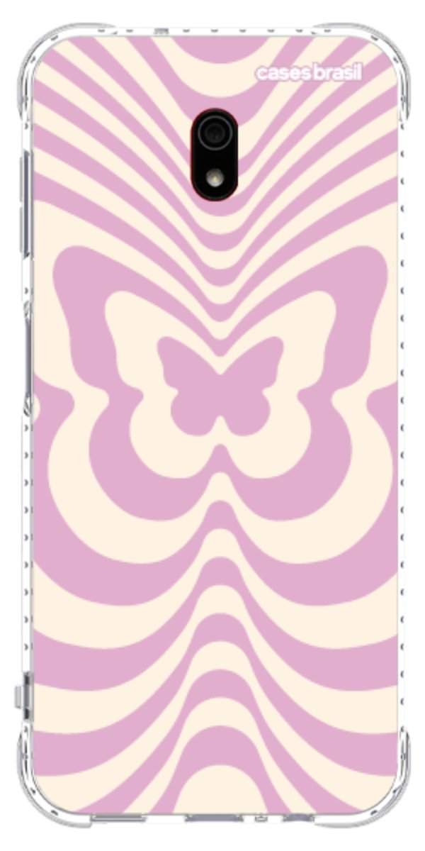 Capinha para Celular Borboleta Retrô Lilás