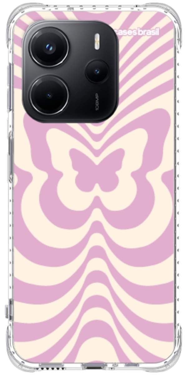 Capinha para Celular Borboleta Retrô Lilás