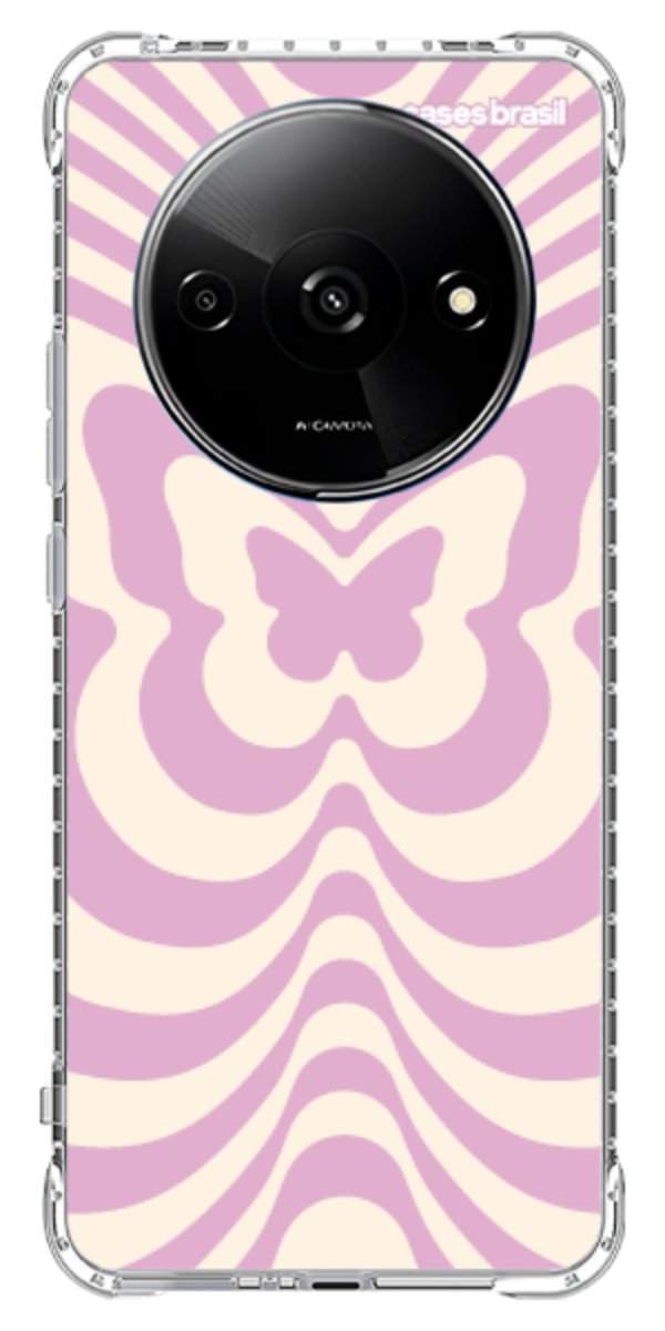 Capinha para Celular Borboleta Retrô Lilás