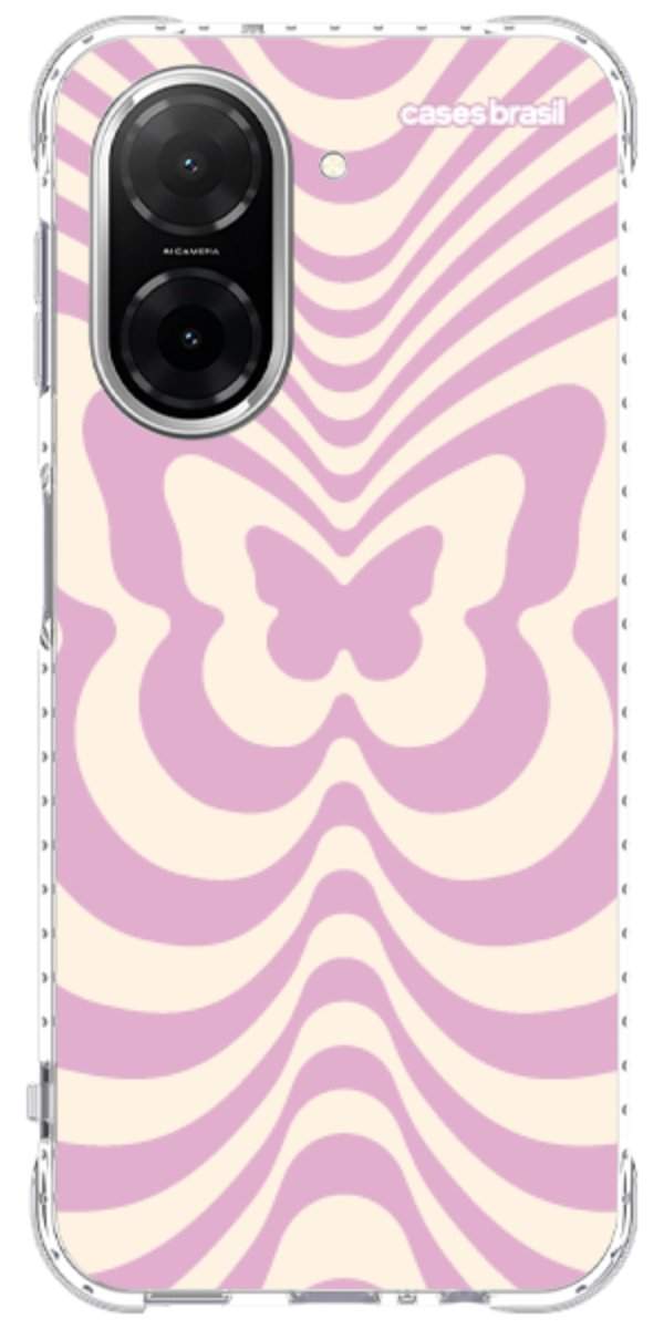 Capinha para Celular Borboleta Retrô Lilás