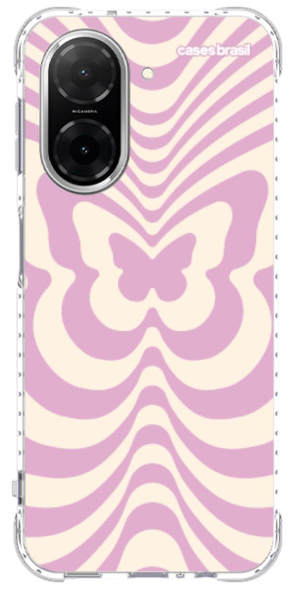 Capinha para Celular Borboleta Retrô Lilás