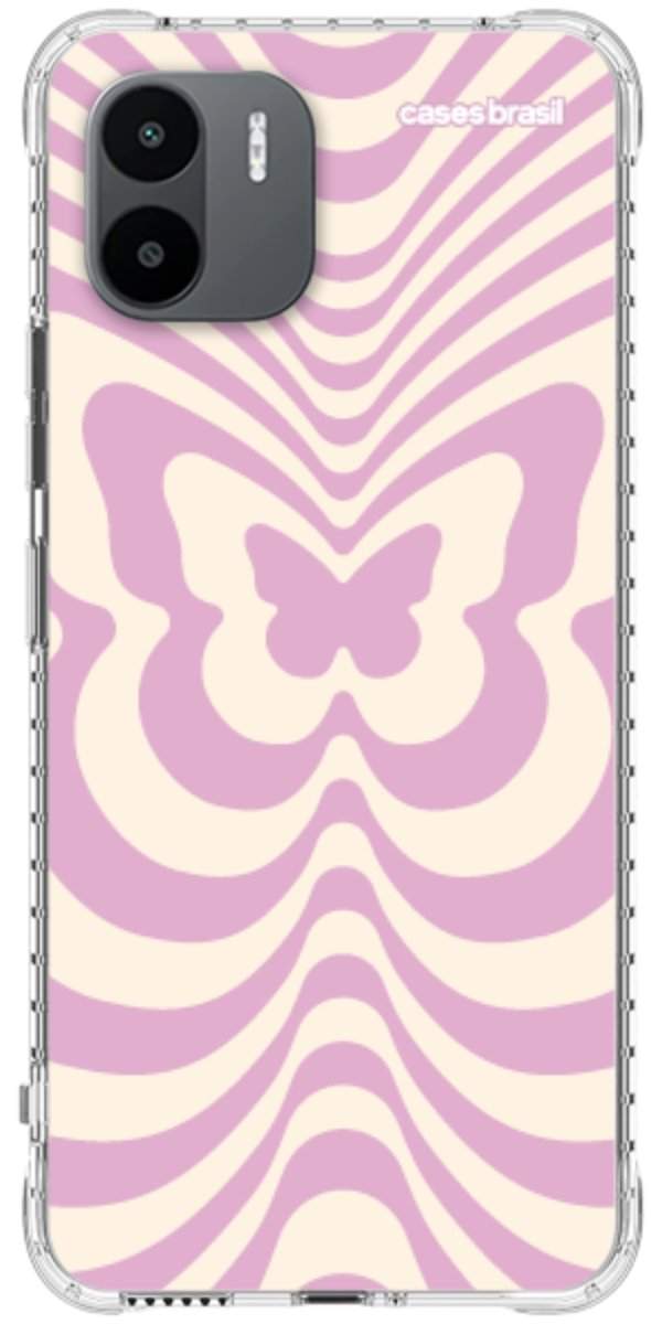 Capinha para Celular Borboleta Retrô Lilás