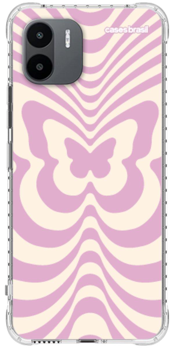 Capinha para Celular Borboleta Retrô Lilás