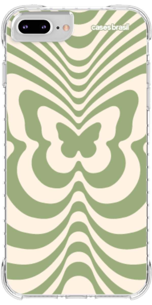 Capinha para Celular Borboleta Retrô Verde