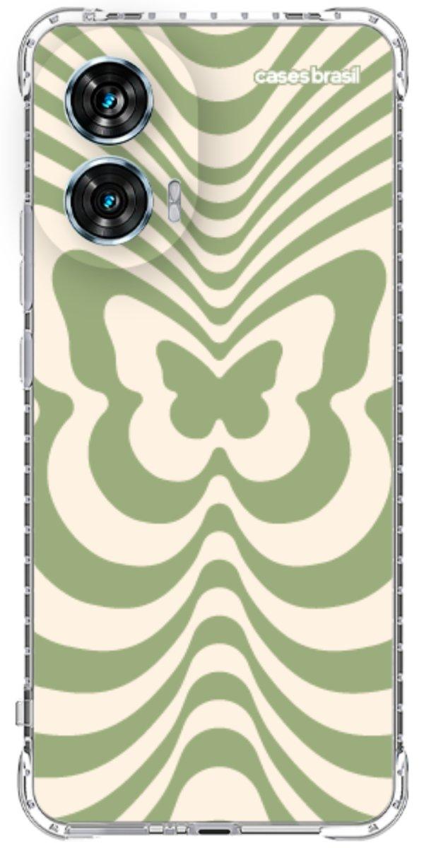 Capinha para Celular Borboleta Retrô Verde
