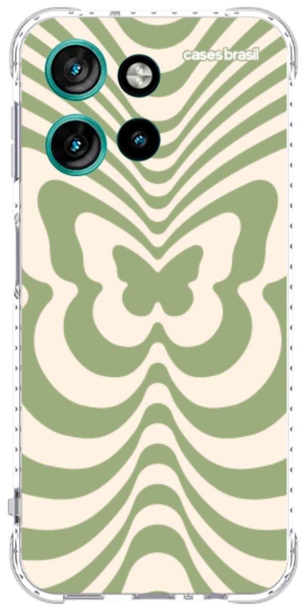 Capinha para Celular Borboleta Retrô Verde