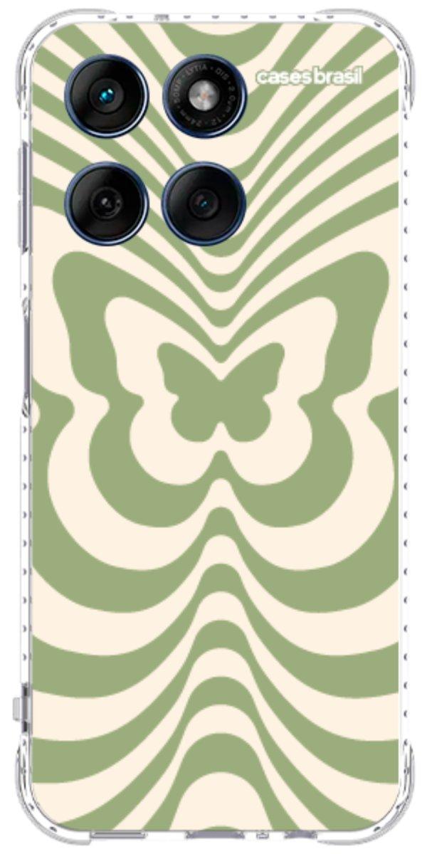 Capinha para Celular Borboleta Retrô Verde