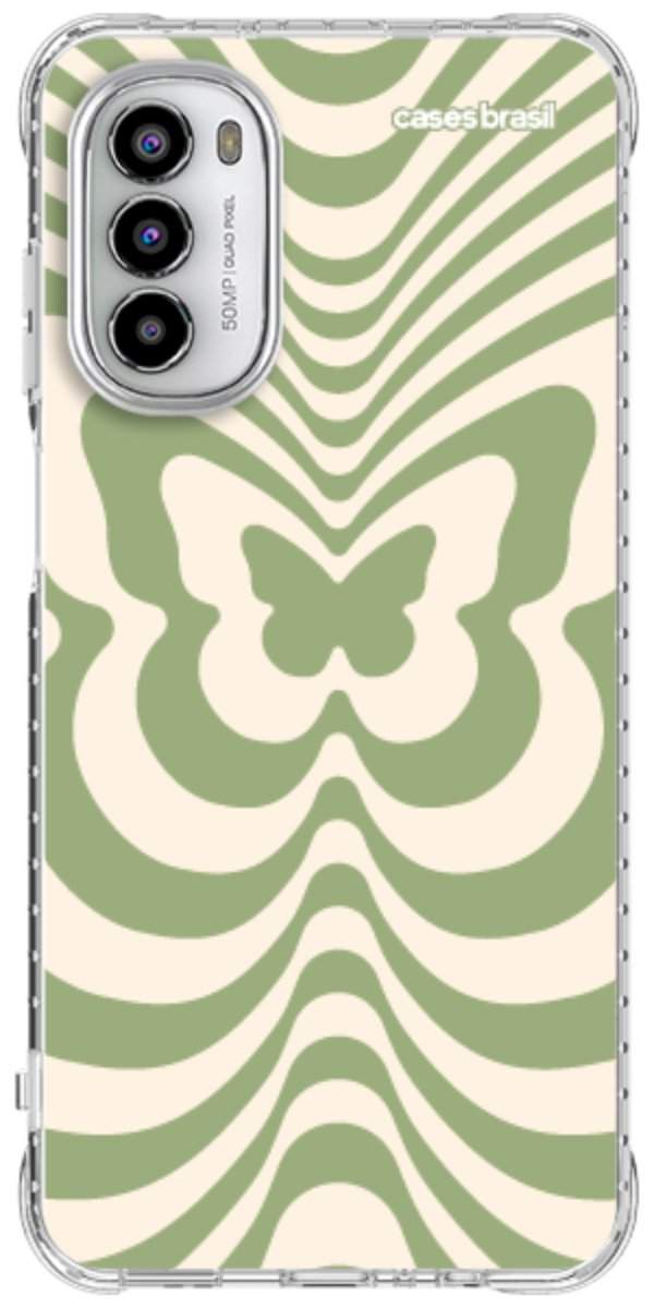Capinha para Celular Borboleta Retrô Verde