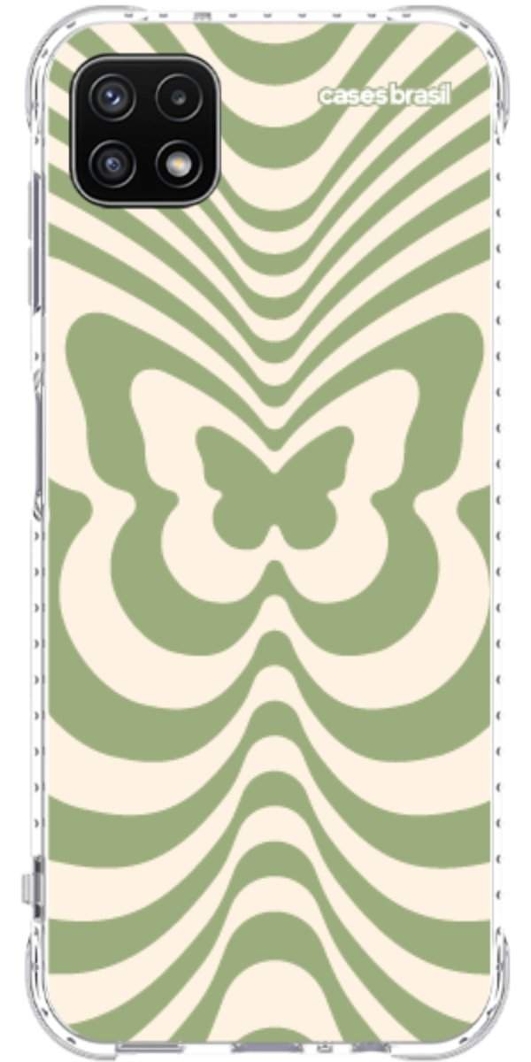 Capinha para Celular Borboleta Retrô Verde