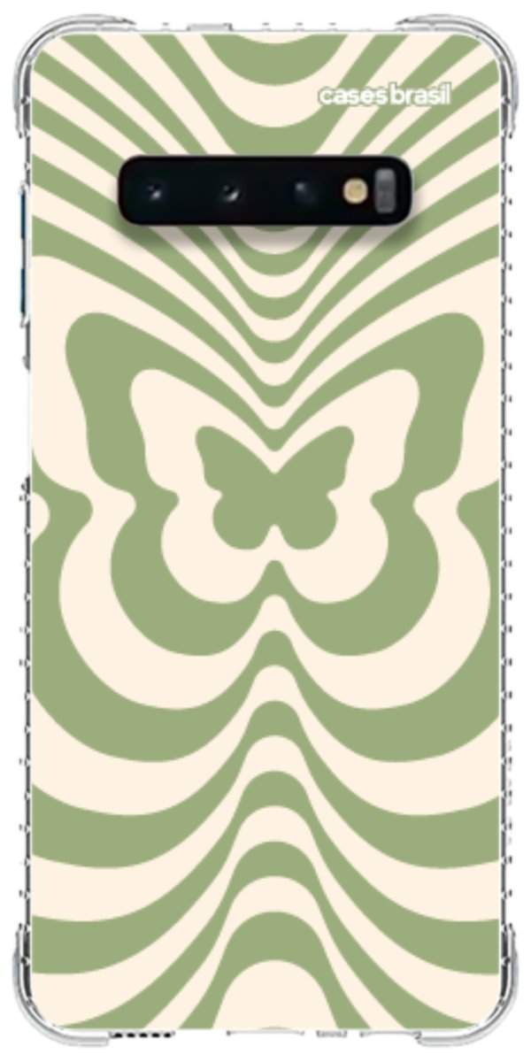 Capinha para Celular Borboleta Retrô Verde