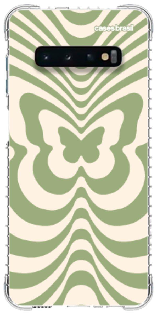 Capinha para Celular Borboleta Retrô Verde