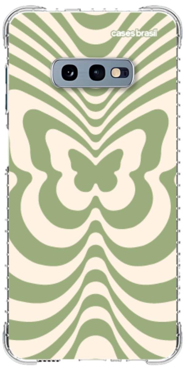 Capinha para Celular Borboleta Retrô Verde