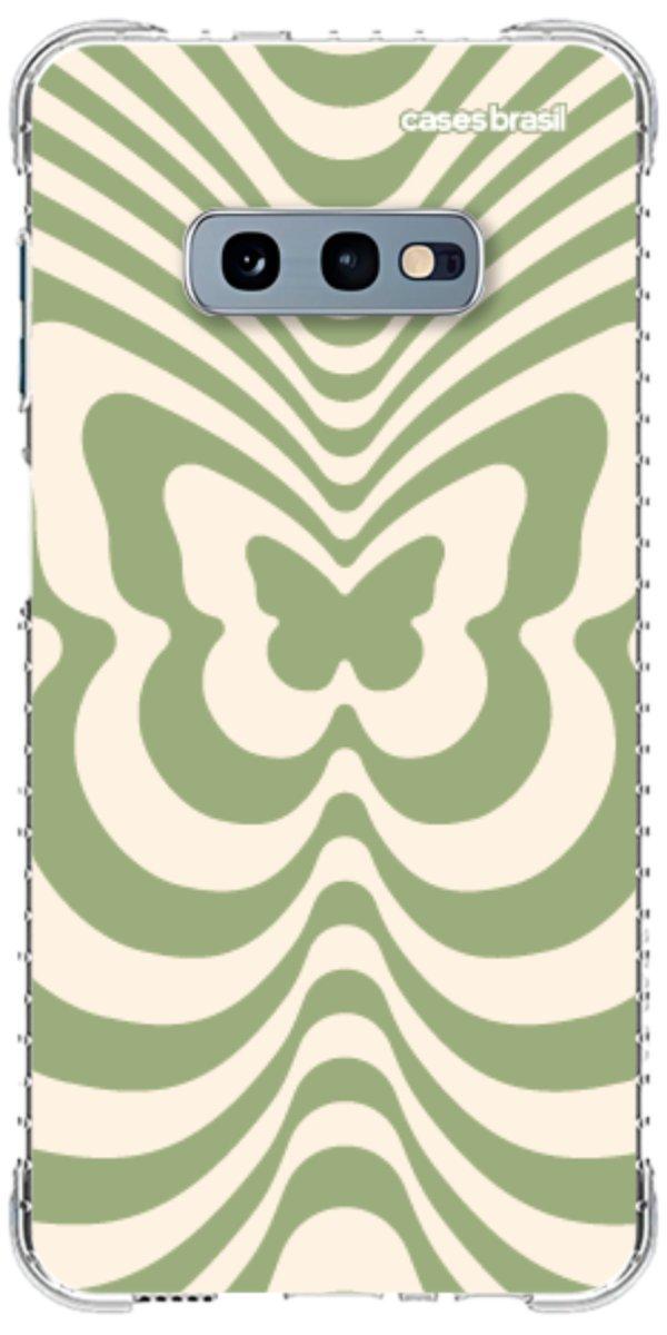 Capinha para Celular Borboleta Retrô Verde