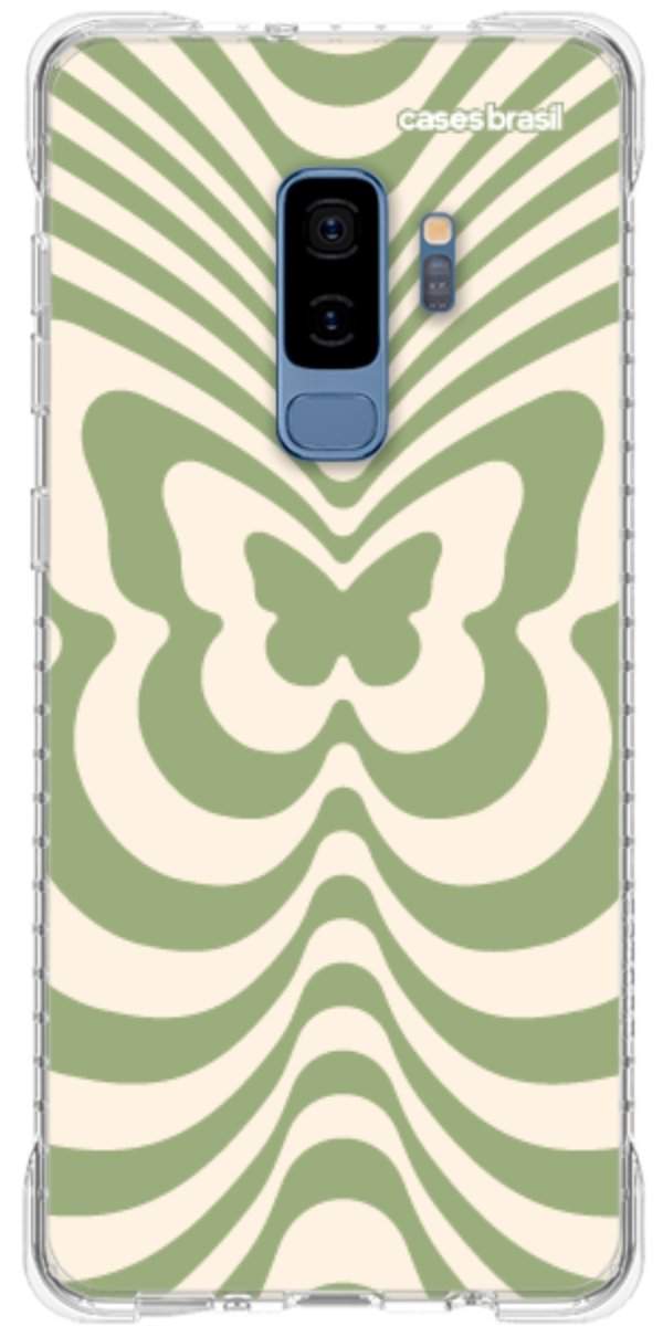 Capinha para Celular Borboleta Retrô Verde