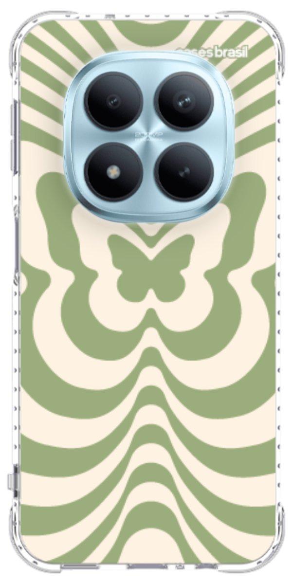 Capinha para Celular Borboleta Retrô Verde