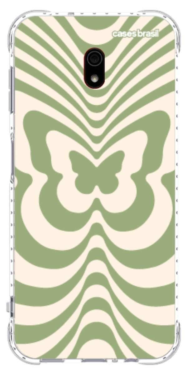 Capinha para Celular Borboleta Retrô Verde
