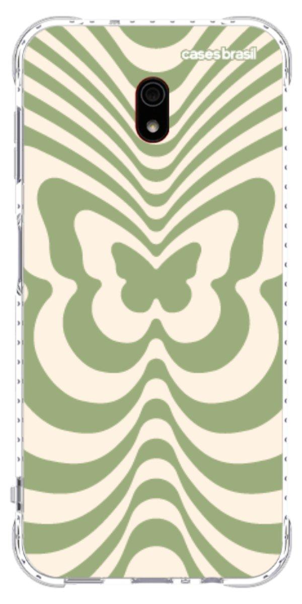 Capinha para Celular Borboleta Retrô Verde
