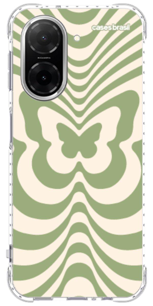 Capinha para Celular Borboleta Retrô Verde
