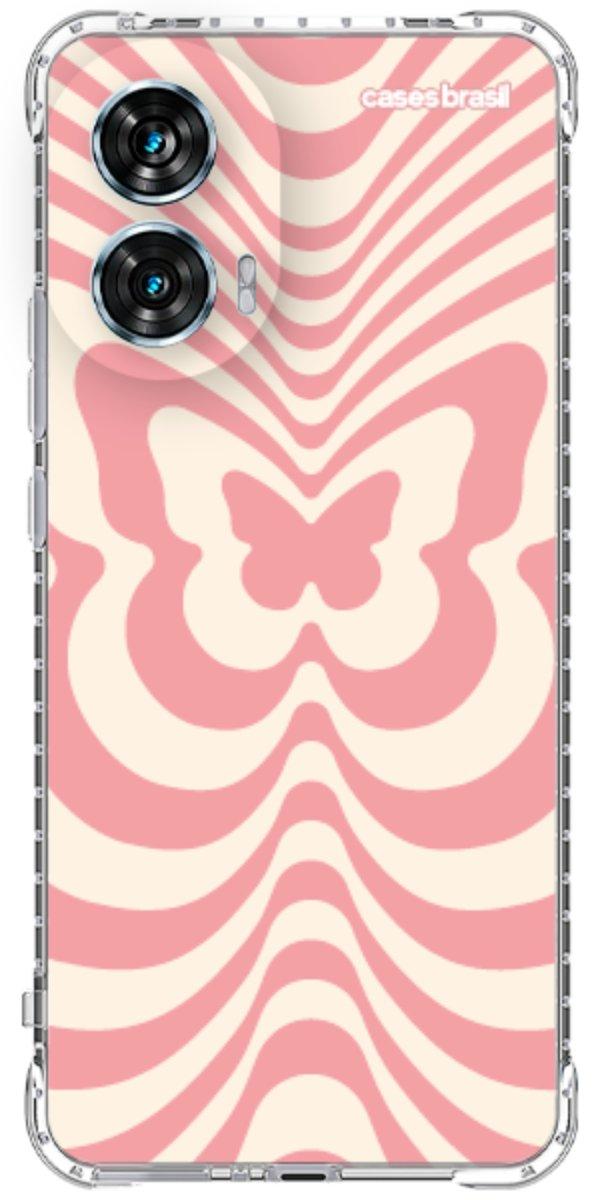 Capinha para Celular Borboleta Retrô Coral