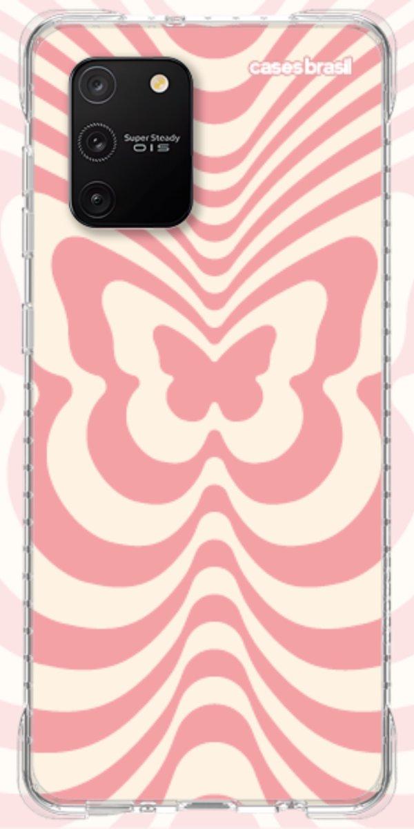 Capinha para Celular Borboleta Retrô Coral