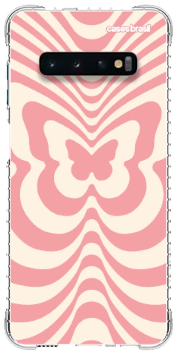 Capinha para Celular Borboleta Retrô Coral